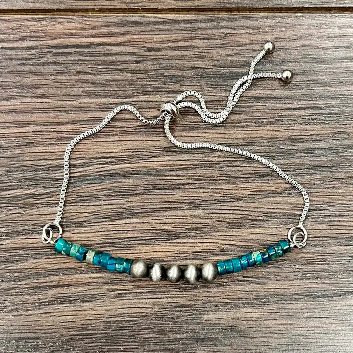 Nevali's Turquoise and Navajo Bracelet