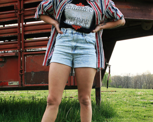 Sadie Bell's High Rise Denim Shorts