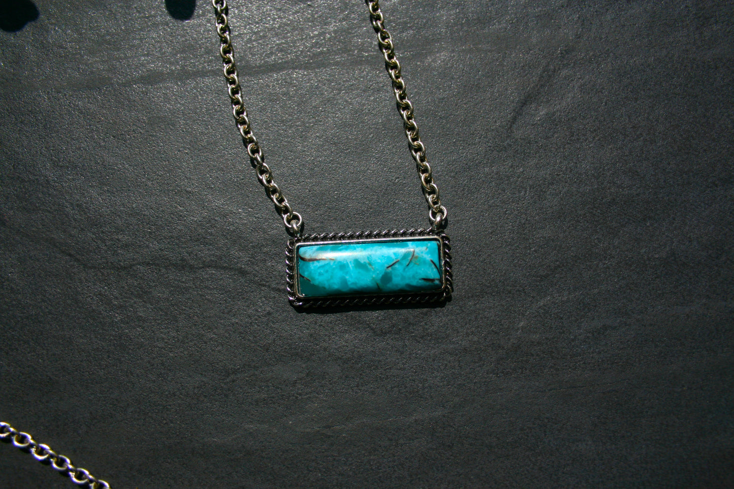 Turquoise Bar Necklace