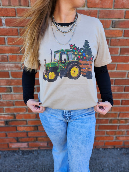 Tractor Christmas Tee